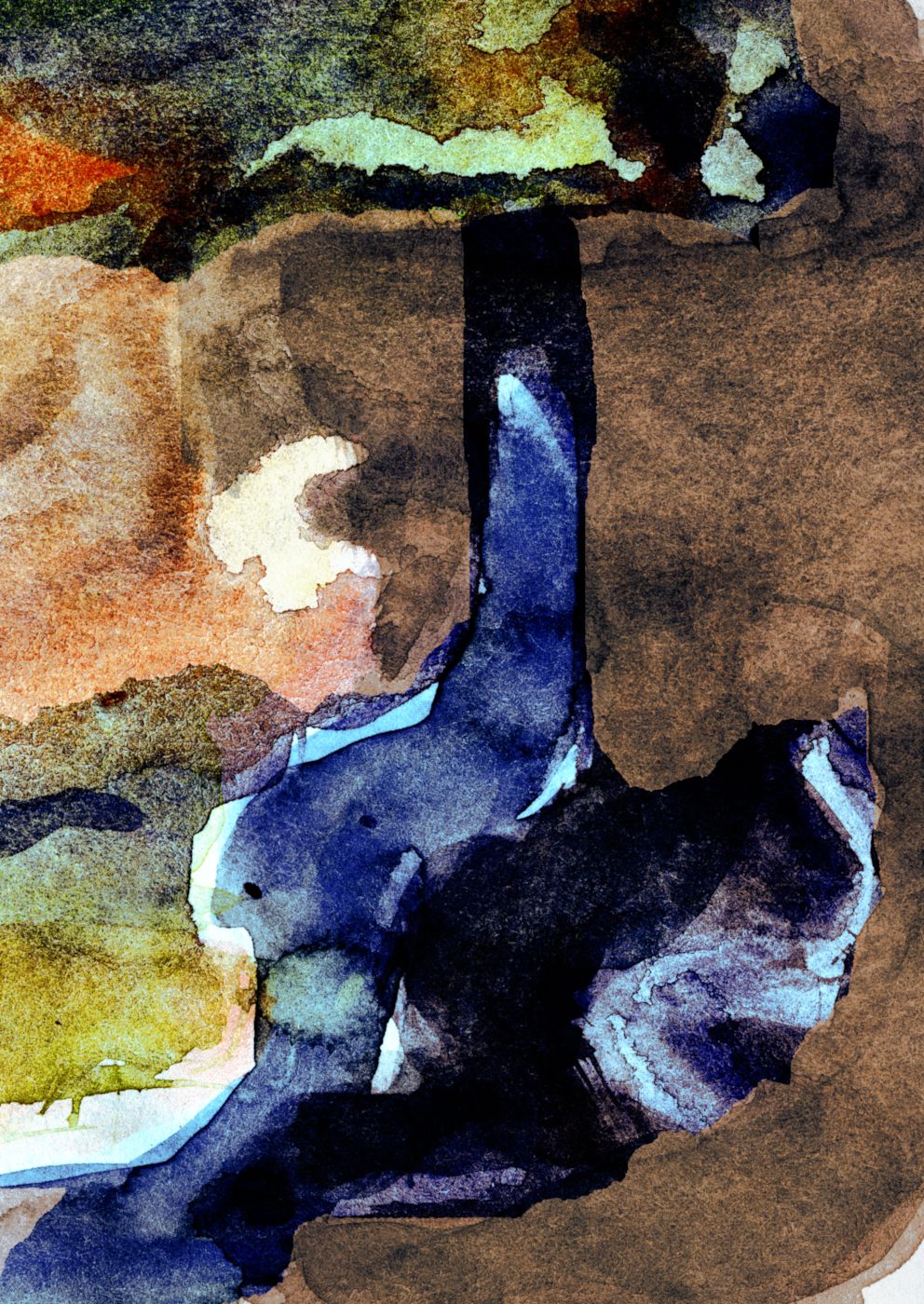 Print Blatt 4.1, Blaues Skizzenbuch
