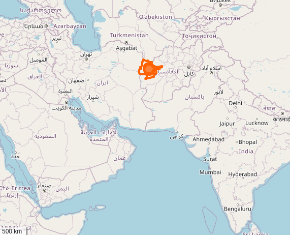 Safrananbaugebiet in Afghanistan