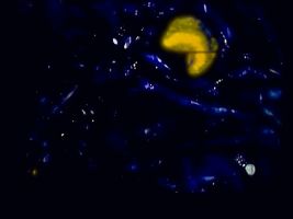 Mond Lightpaintingprint