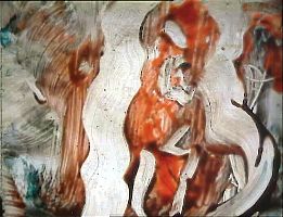 Fuchs, Lightpaintingprint